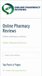 Mobile Screenshot of onlinepharmacyreviews.com